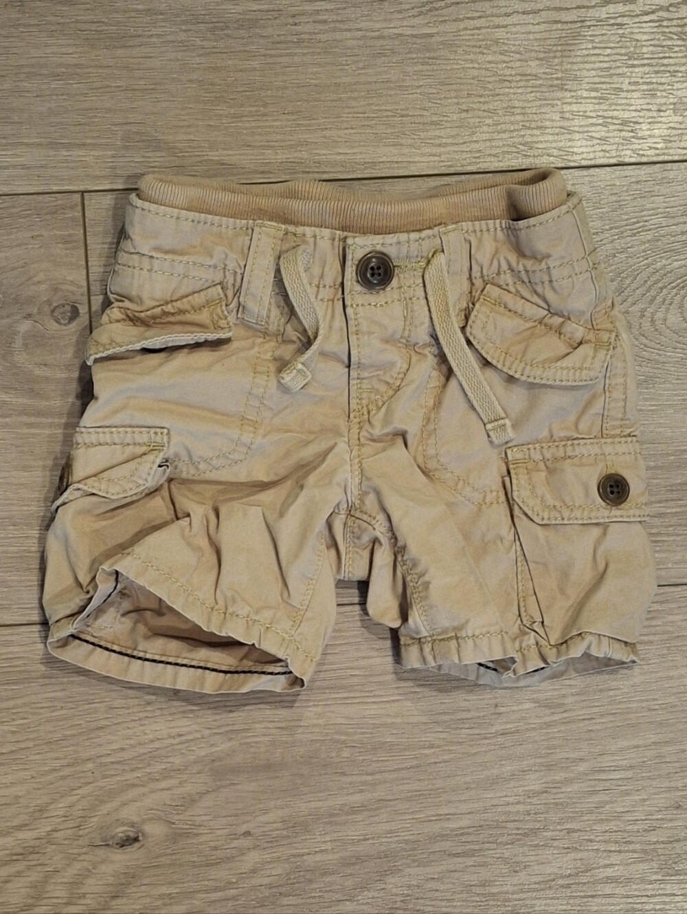 3/$30 Baby GAP Khaki Cargo Shorts 3-6M